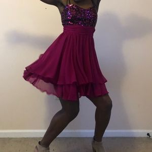 Sparkle top homecoming dress